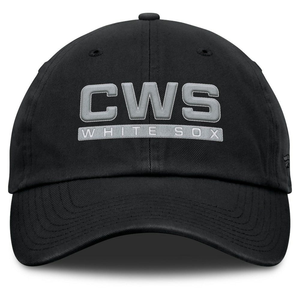 Black Chicago White Sox Fanatics Women's Fly Out Adjustable Hat