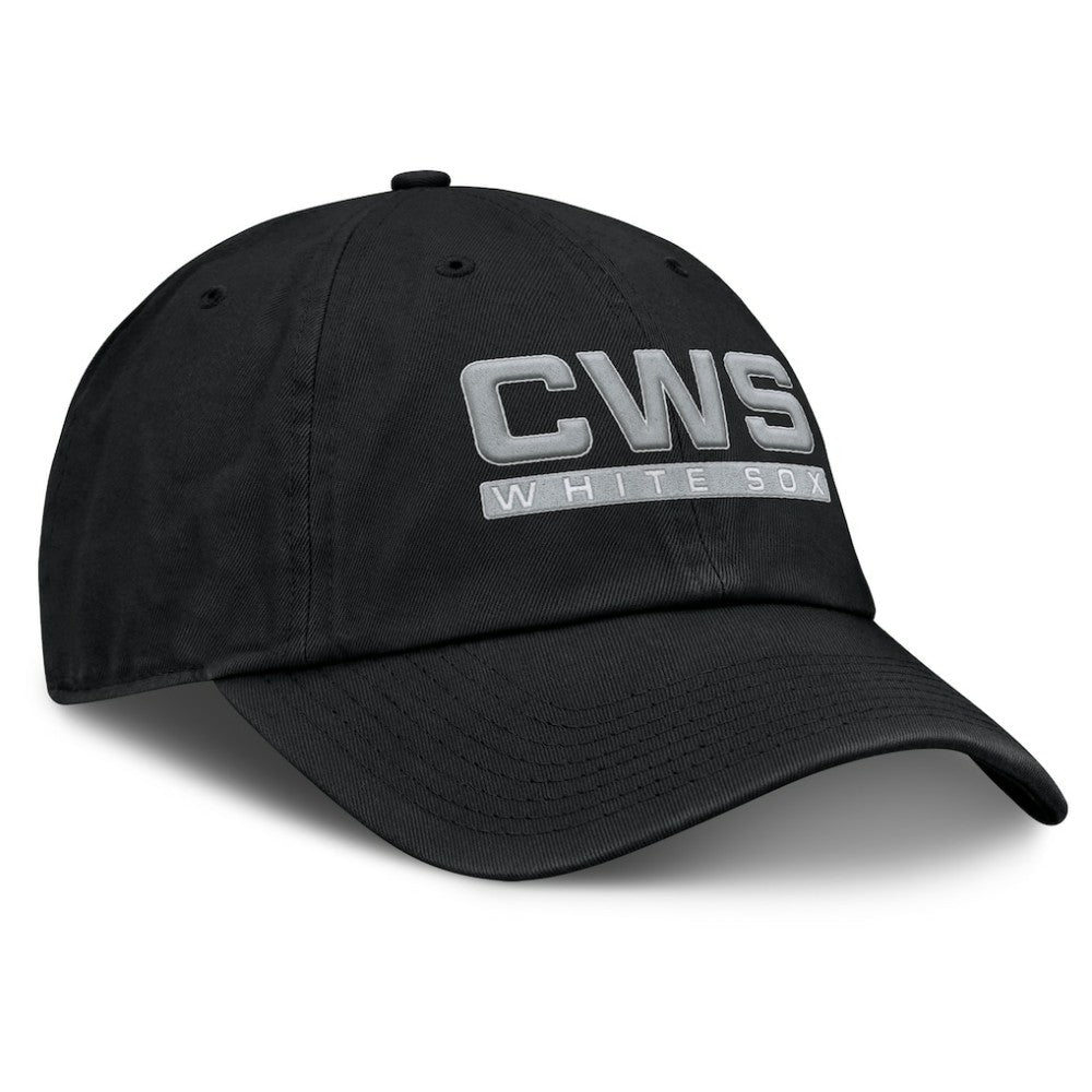 Black Chicago White Sox Fanatics Women's Fly Out Adjustable Hat