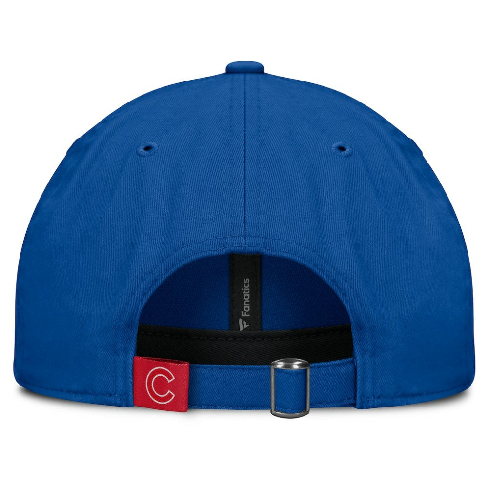 Royal Chicago Cubs Fanatics Women's Fly Out Adjustable Hat