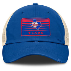 Royal/Natural Texas Rangers Fanatics Cooperstown Collection Eastbound Mesh Adjustable Hat