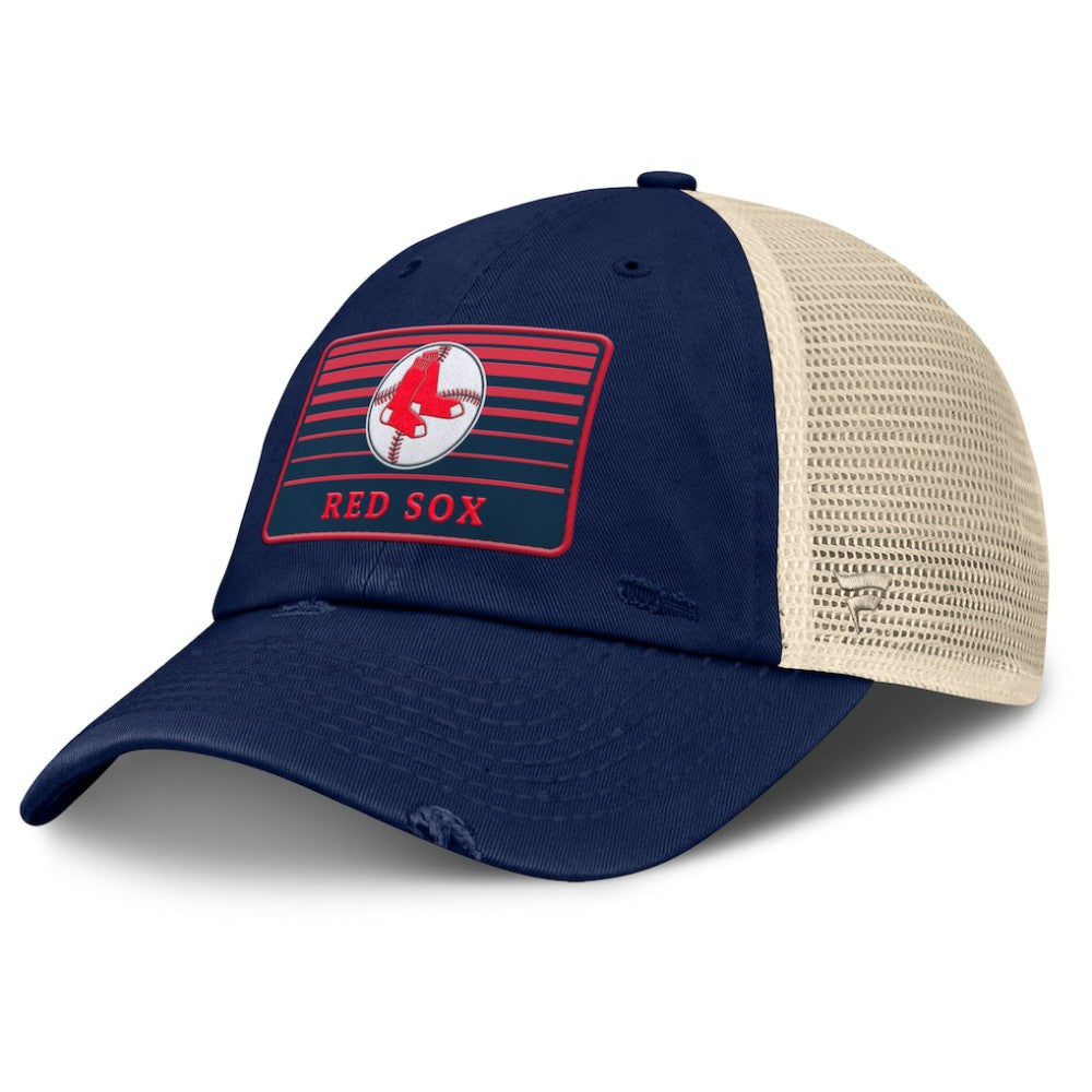 Navy/Natural Boston Red Sox Fanatics Cooperstown Collection Eastbound Mesh Adjustable Hat