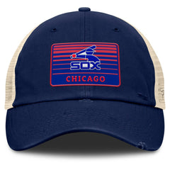 Navy/Natural Chicago White Sox Fanatics Cooperstown Collection Eastbound Mesh Adjustable Hat