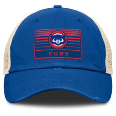 Royal/Natural Chicago Cubs Fanatics Cooperstown Collection Eastbound Mesh Adjustable Hat