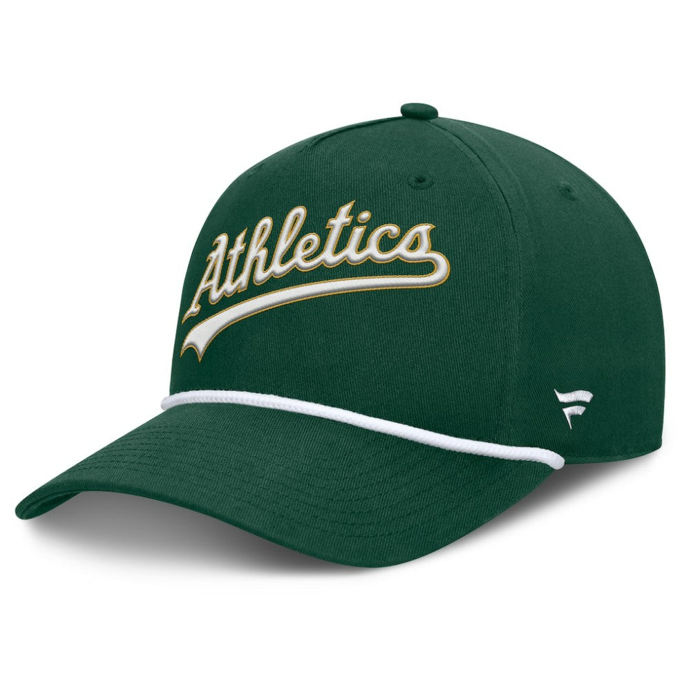 Green Athletics Fanatics Clubhouse Foul Ball A-Frame Adjustable Hat