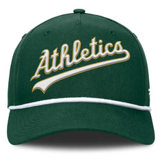 Green Athletics Fanatics Clubhouse Foul Ball A-Frame Adjustable Hat