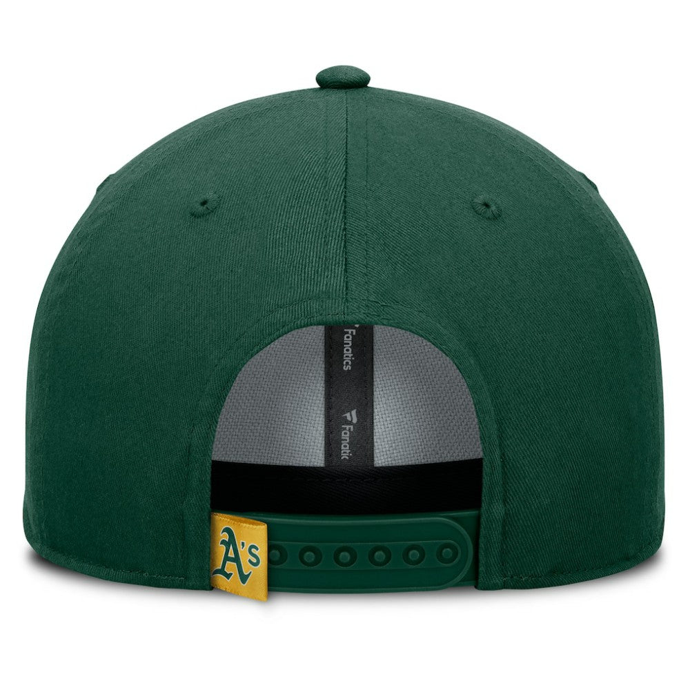 Green Athletics Fanatics Clubhouse Foul Ball A-Frame Adjustable Hat