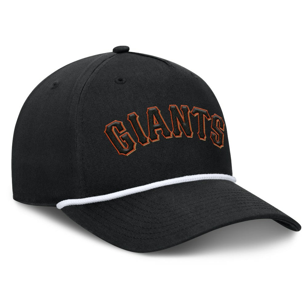 Black San Francisco Giants Fanatics Clubhouse Foul Ball A-Frame Adjustable Hat