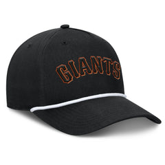 Black San Francisco Giants Fanatics Clubhouse Foul Ball A-Frame Adjustable Hat
