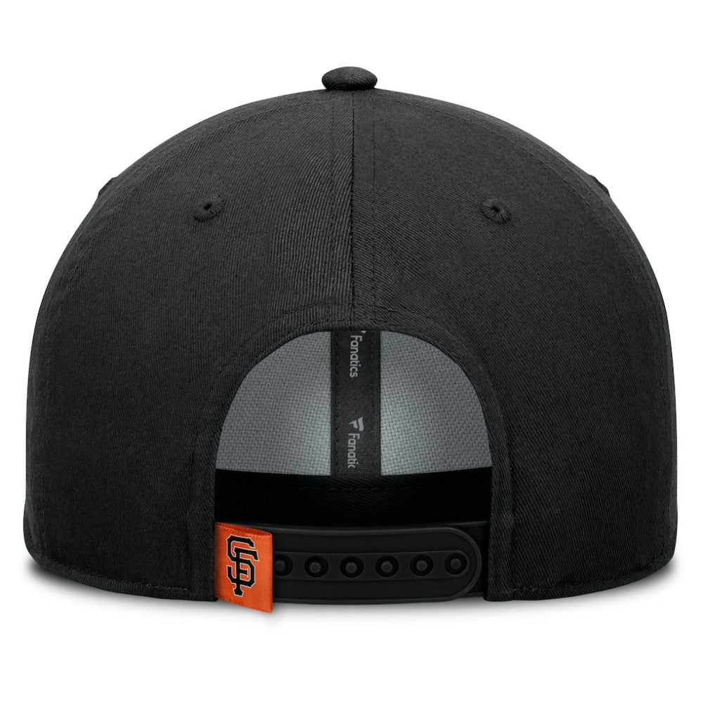 Black San Francisco Giants Fanatics Clubhouse Foul Ball A-Frame Adjustable Hat