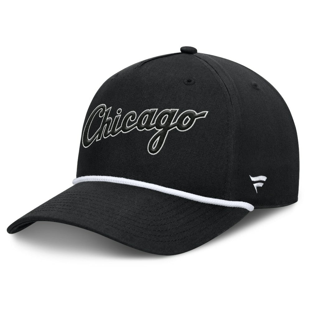 Black Chicago White Sox Fanatics Clubhouse Foul Ball A-Frame Adjustable Hat