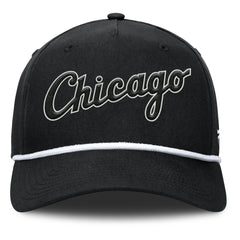 Black Chicago White Sox Fanatics Clubhouse Foul Ball A-Frame Adjustable Hat