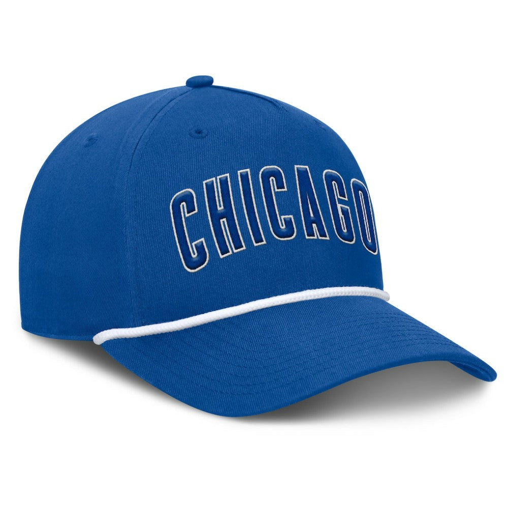 Royal Chicago Cubs Fanatics Clubhouse Foul Ball A-Frame Adjustable Hat