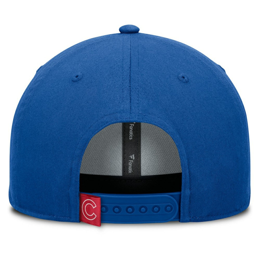 Royal Chicago Cubs Fanatics Clubhouse Foul Ball A-Frame Adjustable Hat