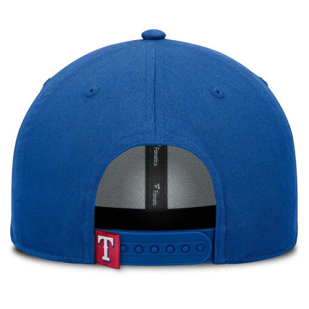 Royal Texas Rangers Fanatics Clubhouse Foul Ball A-Frame Adjustable Hat