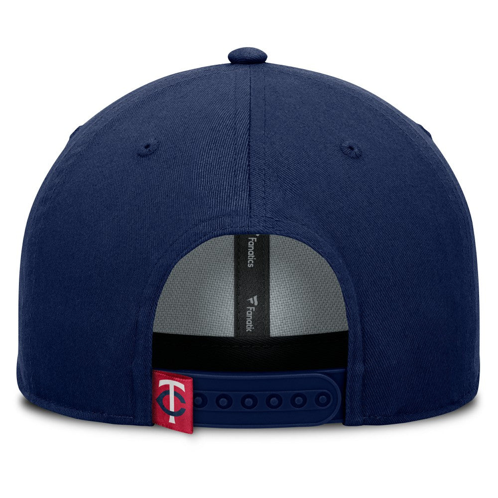 Navy Minnesota Twins Fanatics Clubhouse Foul Ball A-Frame Adjustable Hat