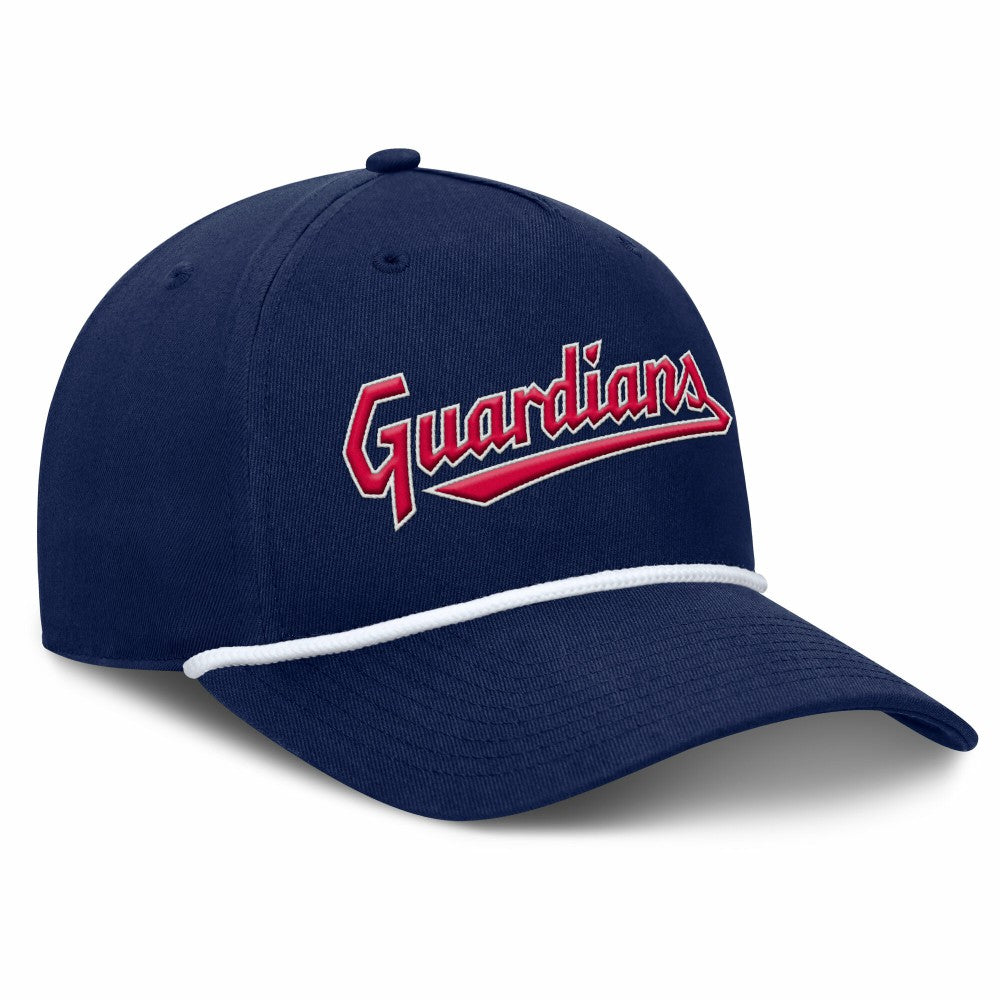 Navy Cleveland Guardians Fanatics Clubhouse Foul Ball A-Frame Adjustable Hat
