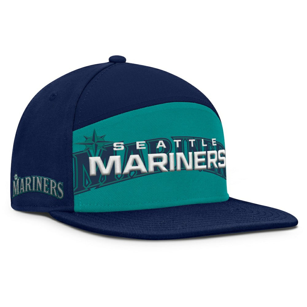 Navy/Teal Seattle Mariners Fanatics Clubhouse Splitter Snapback Hat