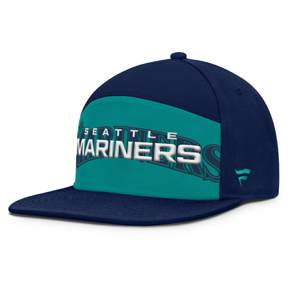 Navy/Teal Seattle Mariners Fanatics Clubhouse Splitter Snapback Hat