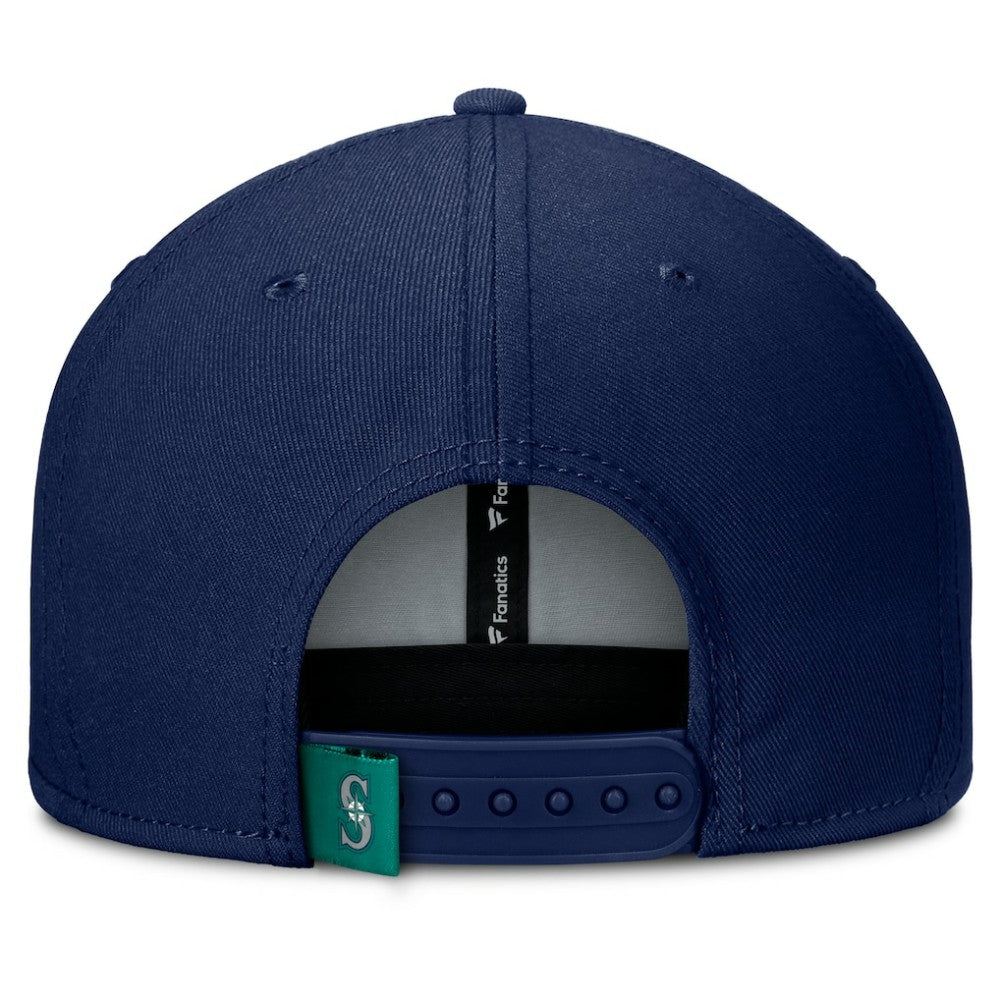 Navy/Teal Seattle Mariners Fanatics Clubhouse Splitter Snapback Hat
