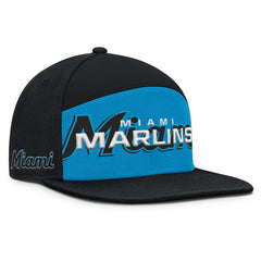 Black/Blue Miami Marlins Fanatics Clubhouse Splitter Snapback Hat