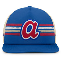 Royal/Natural Atlanta Braves Fanatics Cooperstown Collection Powers Snapback Hat