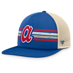 Royal/Natural Atlanta Braves Fanatics Cooperstown Collection Powers Snapback Hat