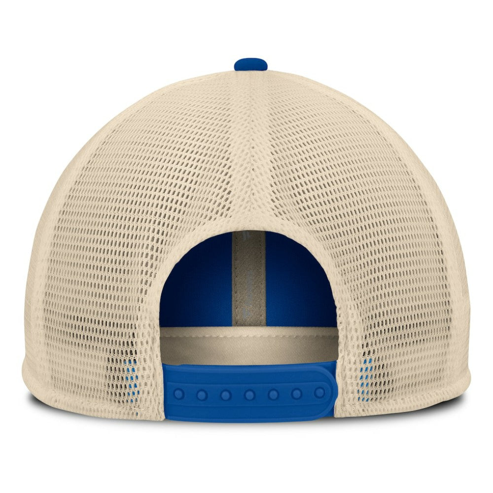 Royal/Natural Atlanta Braves Fanatics Cooperstown Collection Powers Snapback Hat