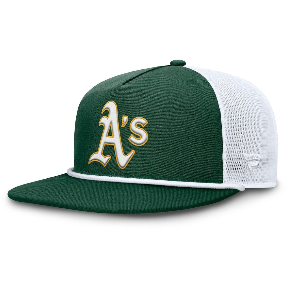 Green/White Athletics Fanatics Clubhouse Change Up Snapback Hat