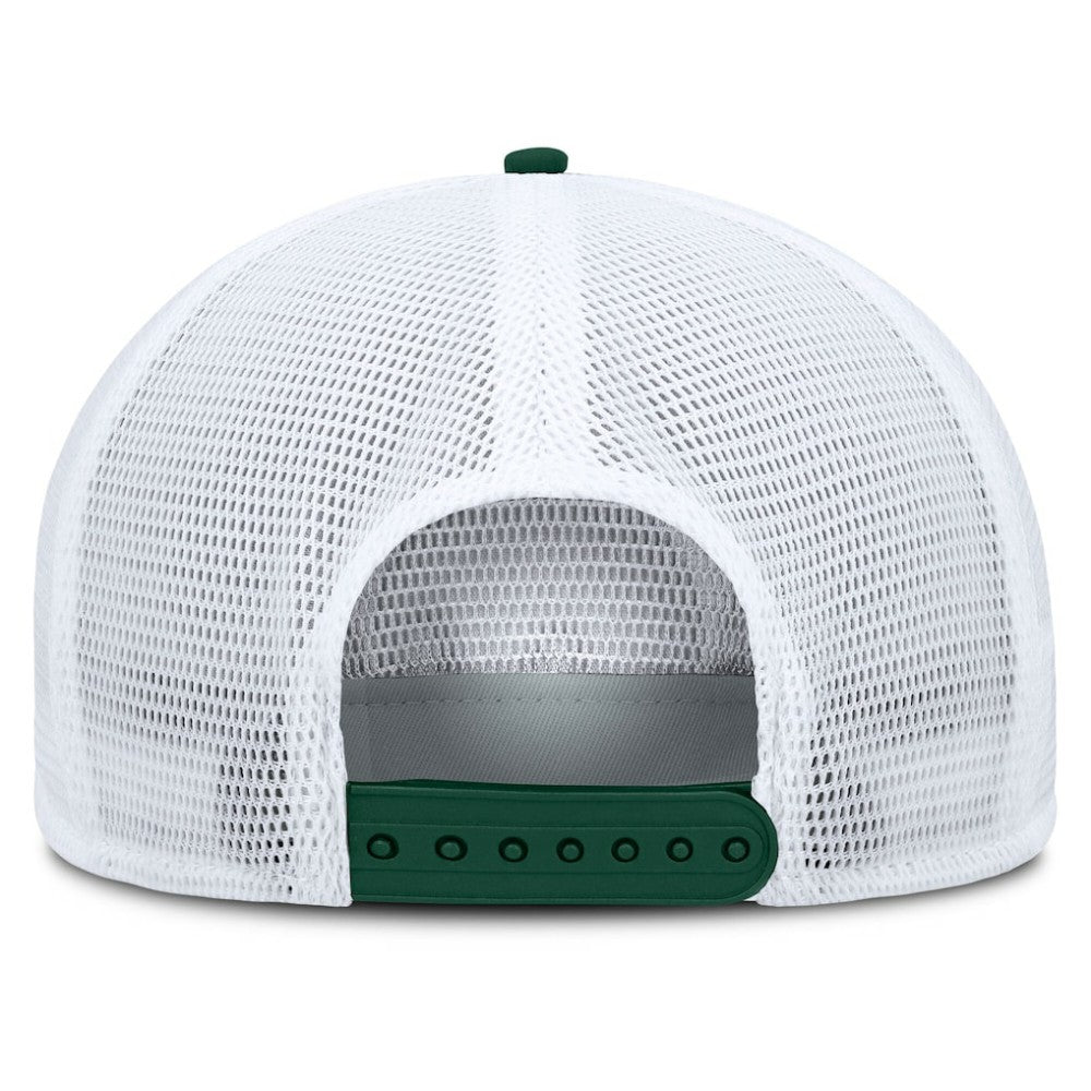 Green/White Athletics Fanatics Clubhouse Change Up Snapback Hat