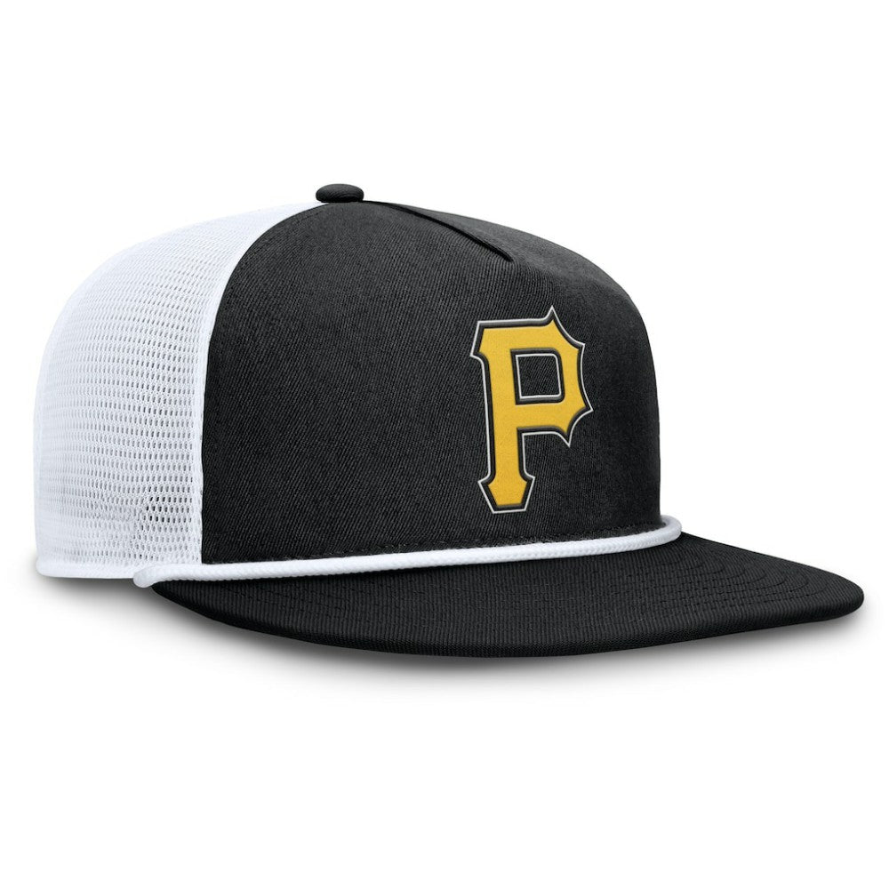 Black/White Pittsburgh Pirates Fanatics Clubhouse Change Up Snapback Hat