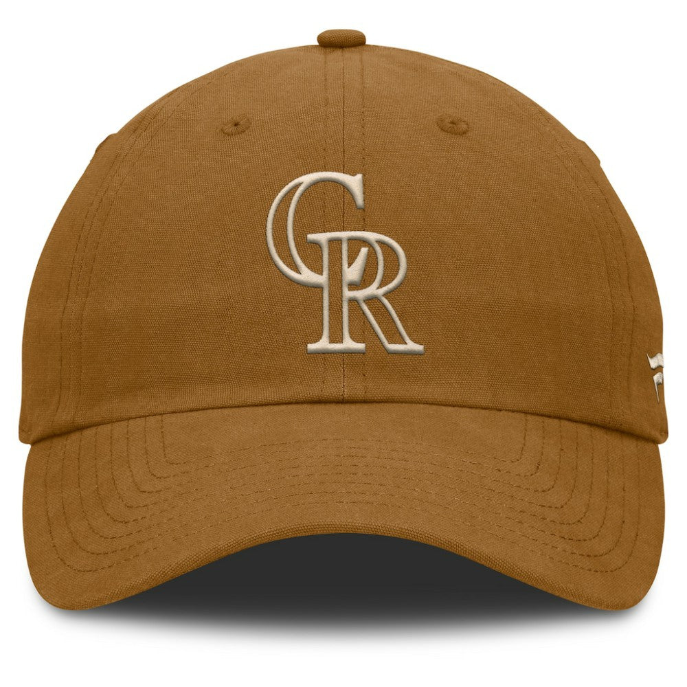 Brown Colorado Rockies Fanatics Act Natural Chopper Adjustable Hat