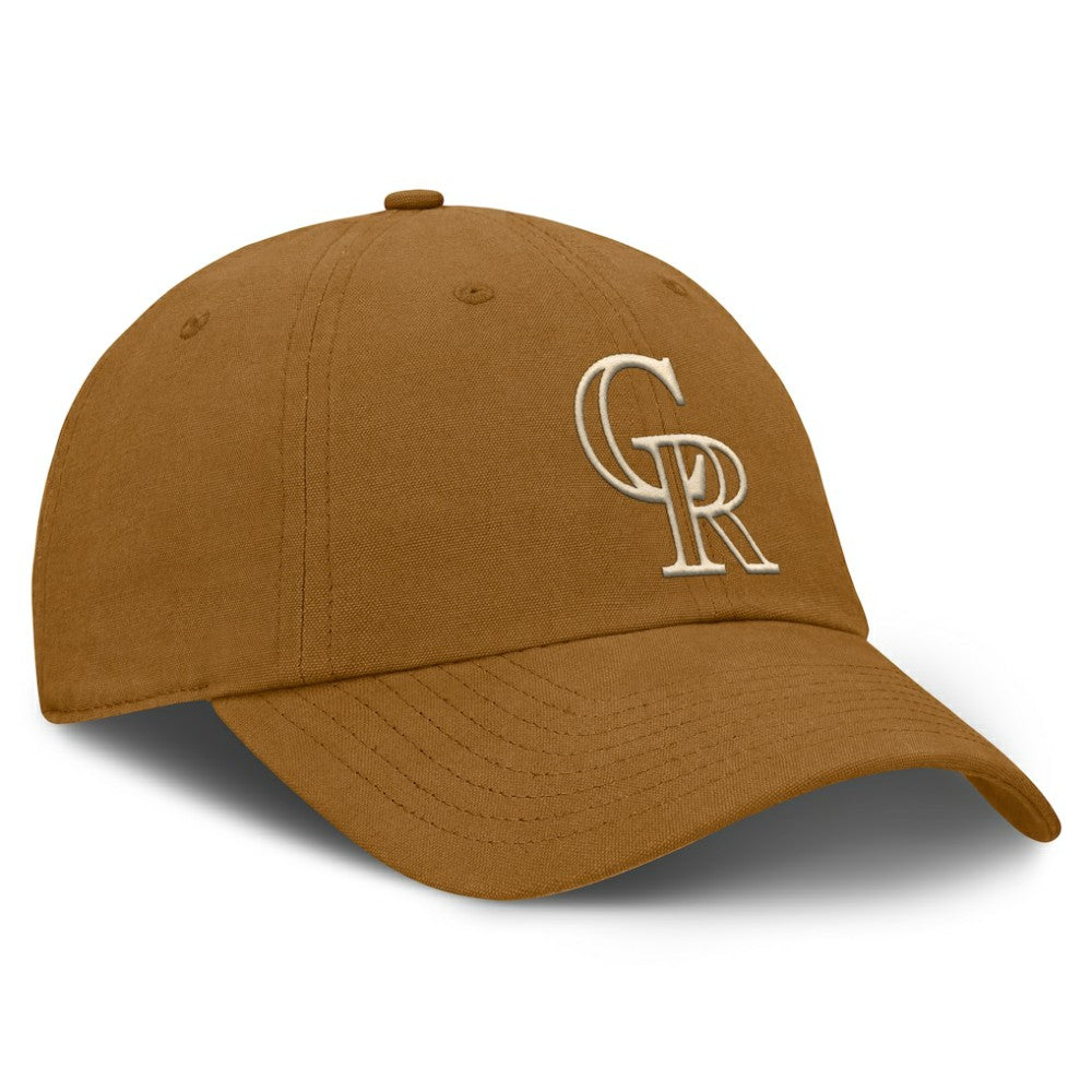 Brown Colorado Rockies Fanatics Act Natural Chopper Adjustable Hat
