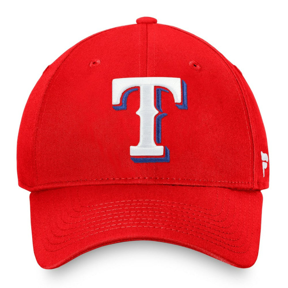 Red Texas Rangers Fanatics Core Adjustable Hat