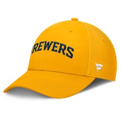 Gold Milwaukee Brewers Fanatics Core Flex Hat