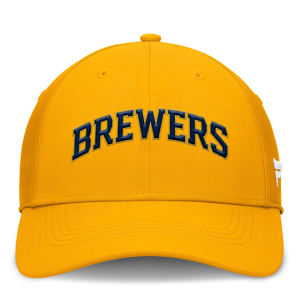 Gold Milwaukee Brewers Fanatics Core Flex Hat