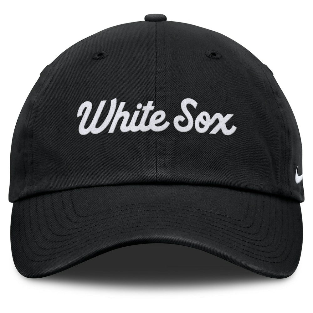 Black Chicago White Sox Nike Club Adjustable Hat