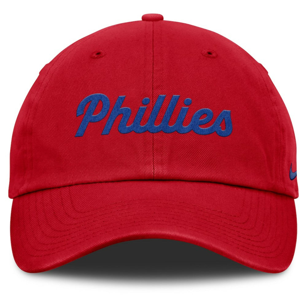 Red Philadelphia Phillies Nike Club Adjustable Hat