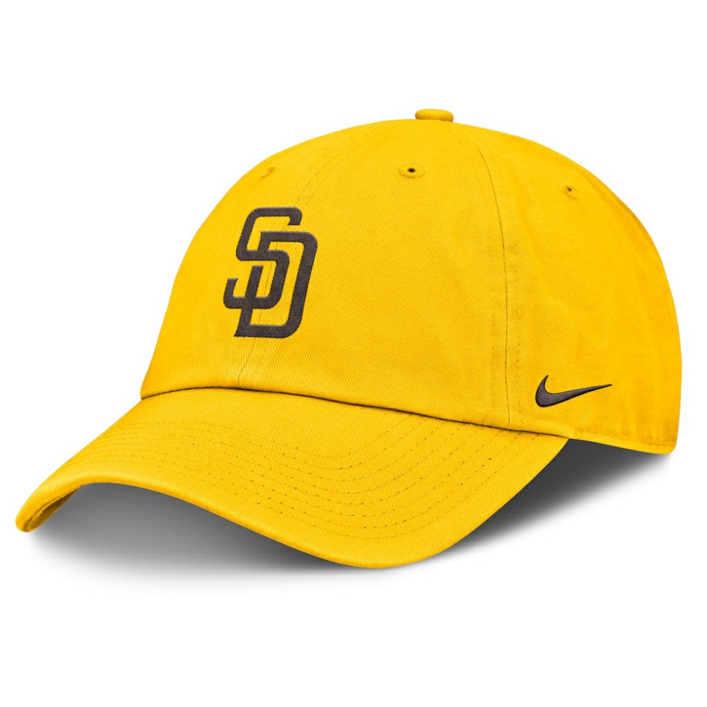 Gold San Diego Padres Nike Club Adjustable Hat
