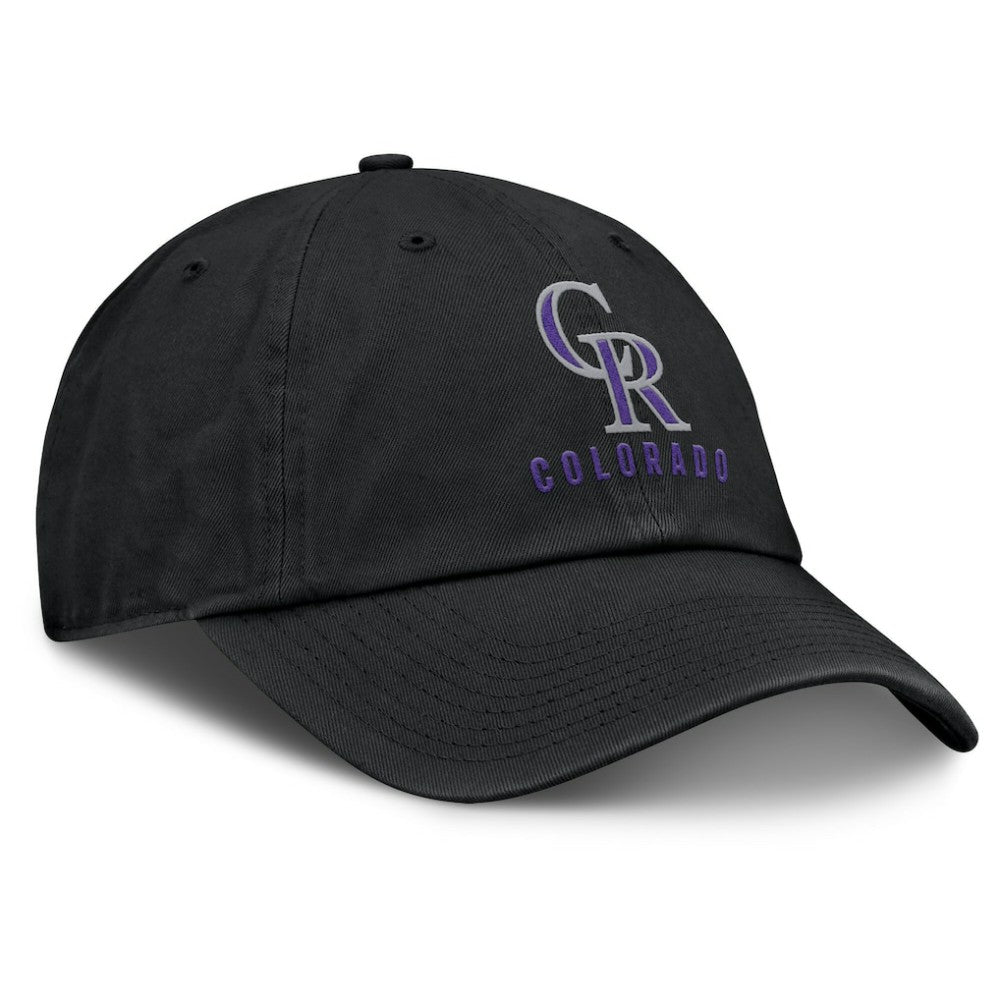 Black Colorado Rockies Nike Club Adjustable Hat