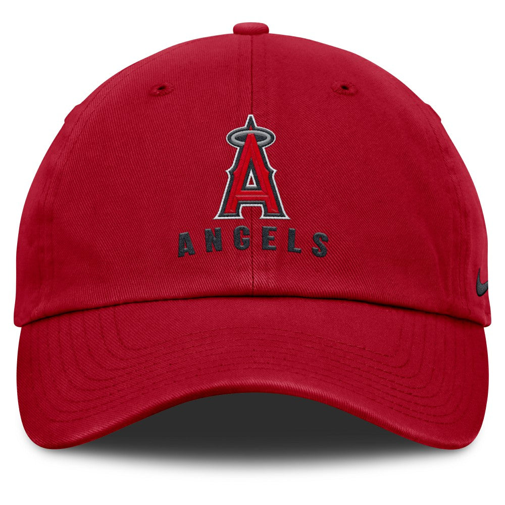 Red Los Angeles Angels Nike Club Adjustable Hat