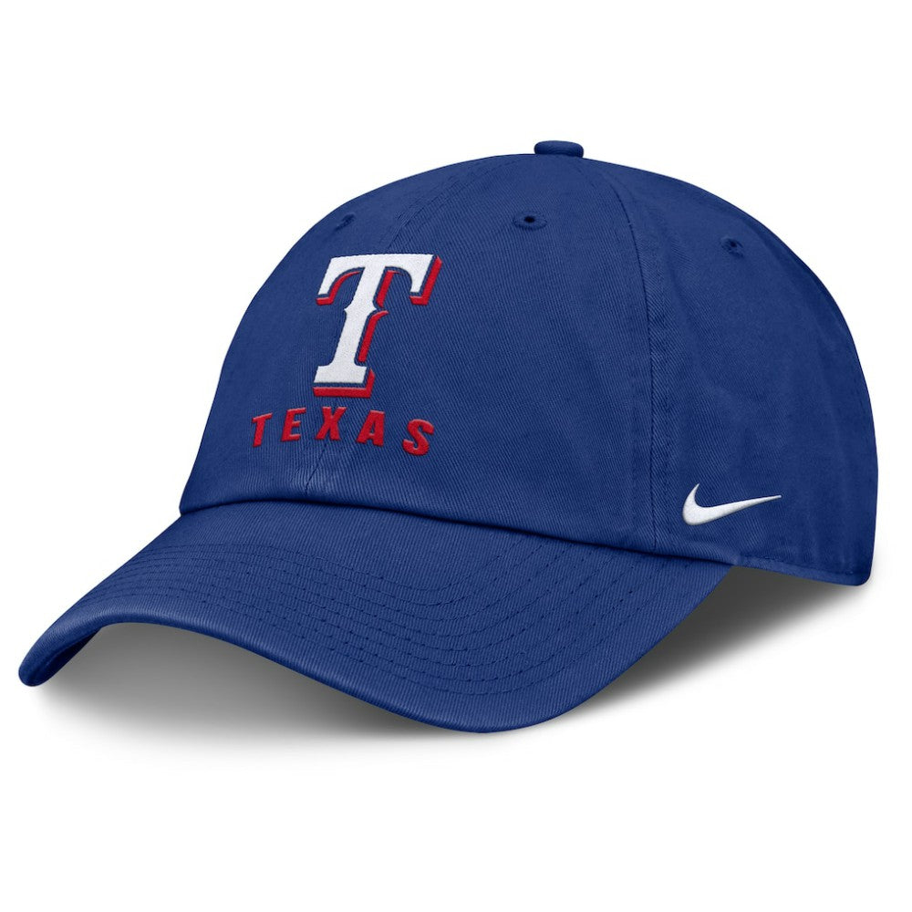 Royal Texas Rangers Nike Club Adjustable Hat