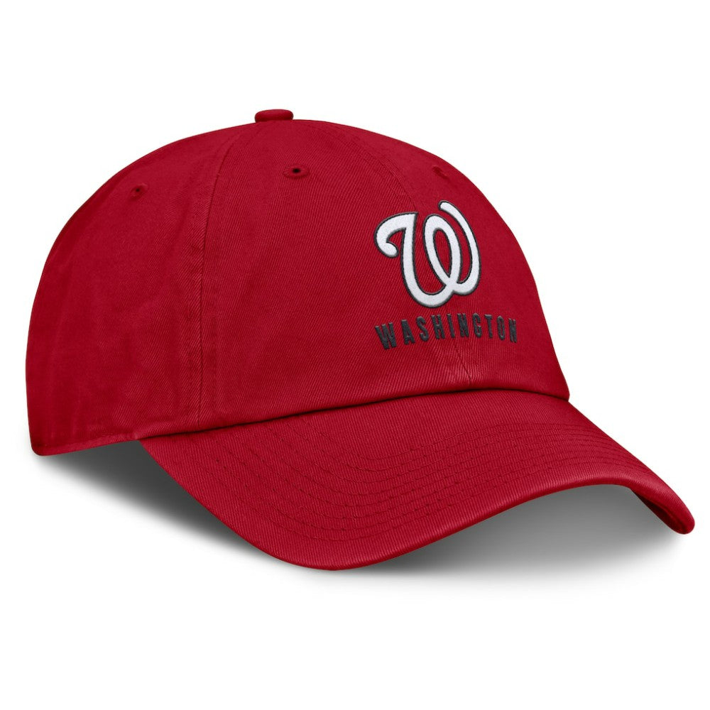 Red Washington Nationals Nike Club Adjustable Hat