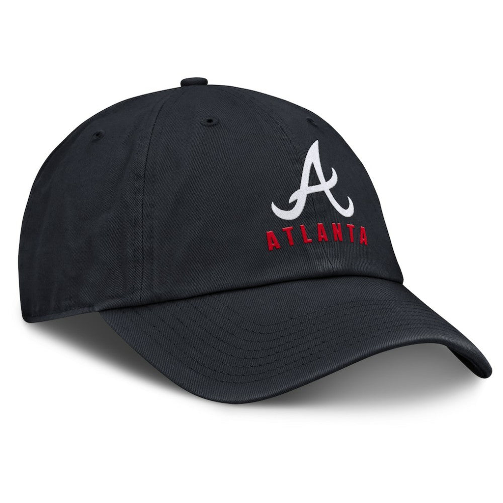 Navy Atlanta Braves Nike Club Adjustable Hat