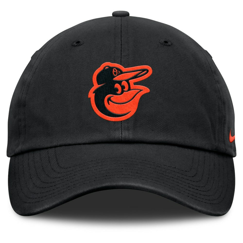 Black Baltimore Orioles Nike Club Adjustable Hat