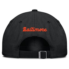 Black Baltimore Orioles Nike Club Adjustable Hat