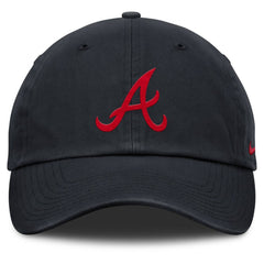 Navy Atlanta Braves Nike Club Adjustable Hat