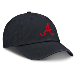 Navy Atlanta Braves Nike Club Adjustable Hat