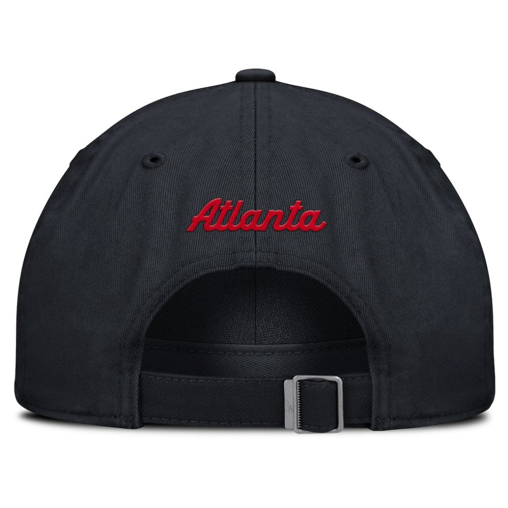 Navy Atlanta Braves Nike Club Adjustable Hat
