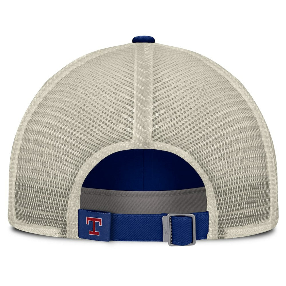 Royal/Natural Texas Rangers Nike Cooperstown Collection Club Trucker Adjustable Hat