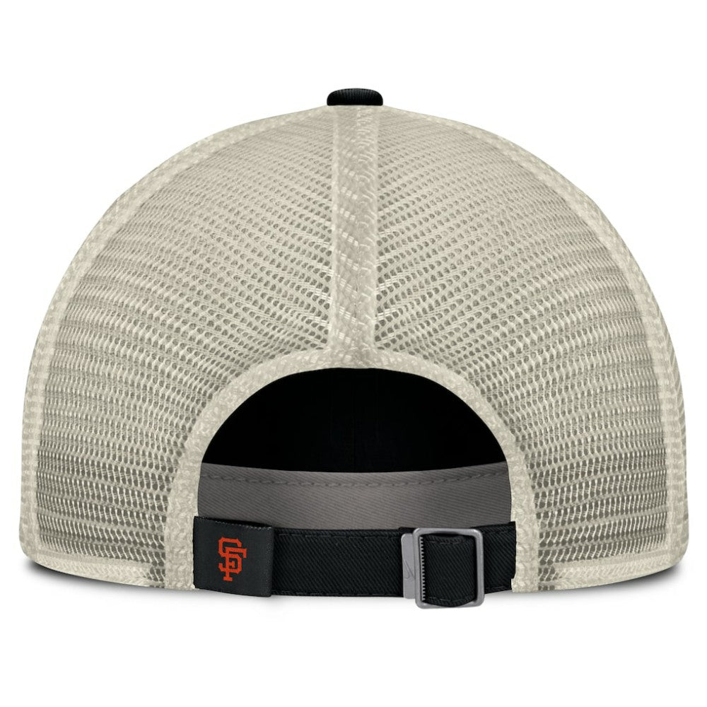 Black/Natural San Francisco Giants Nike Cooperstown Collection Club Trucker Adjustable Hat